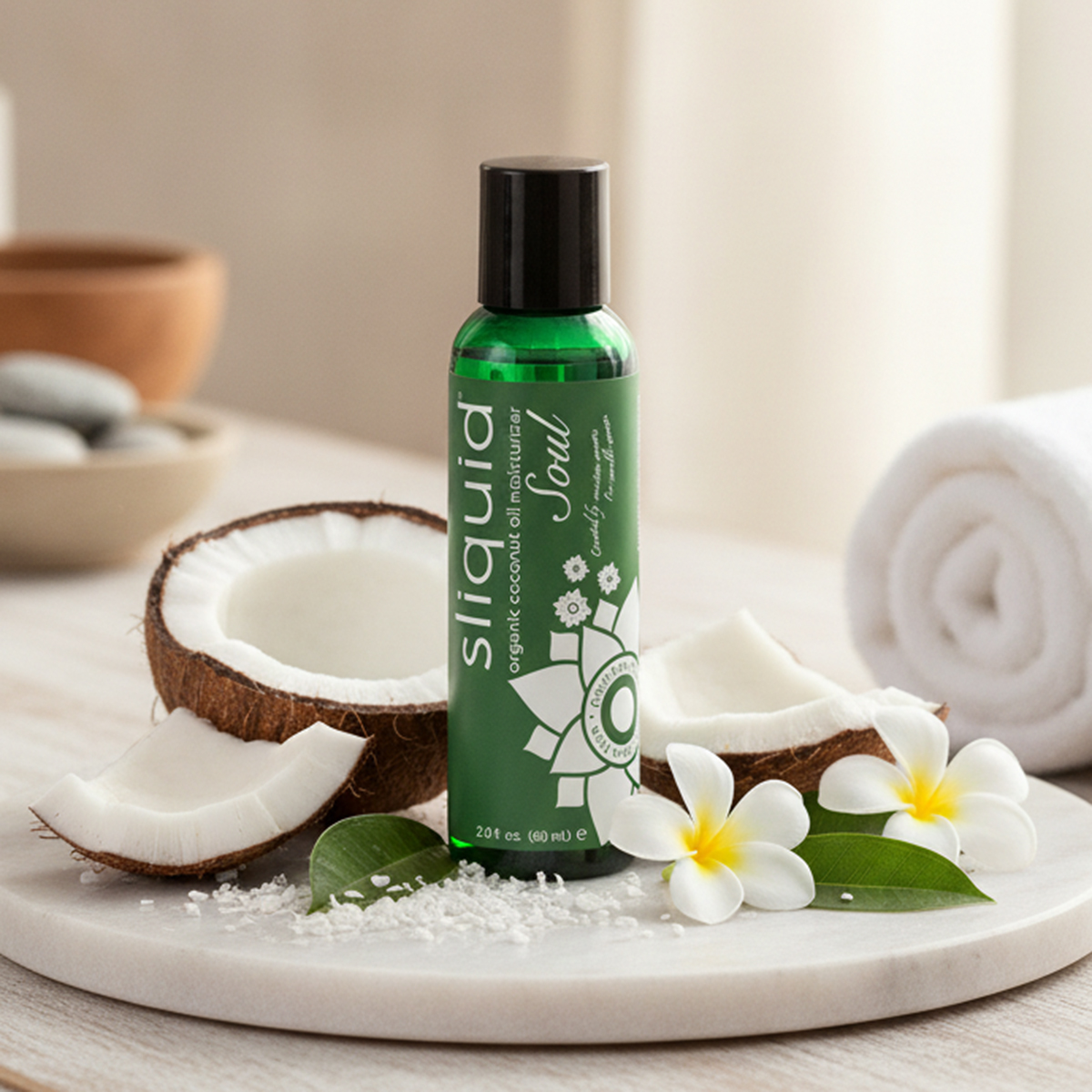 Sliquid Soul Organic Coconut Oil Moisturizer is a nourishing coconut oil moisturiser for everyday body care.